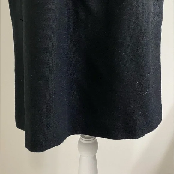 GAP Womens M Solid Black Cap Sleeve Straight Dress Maximalist Preppy Classic - Picture 3 of 16